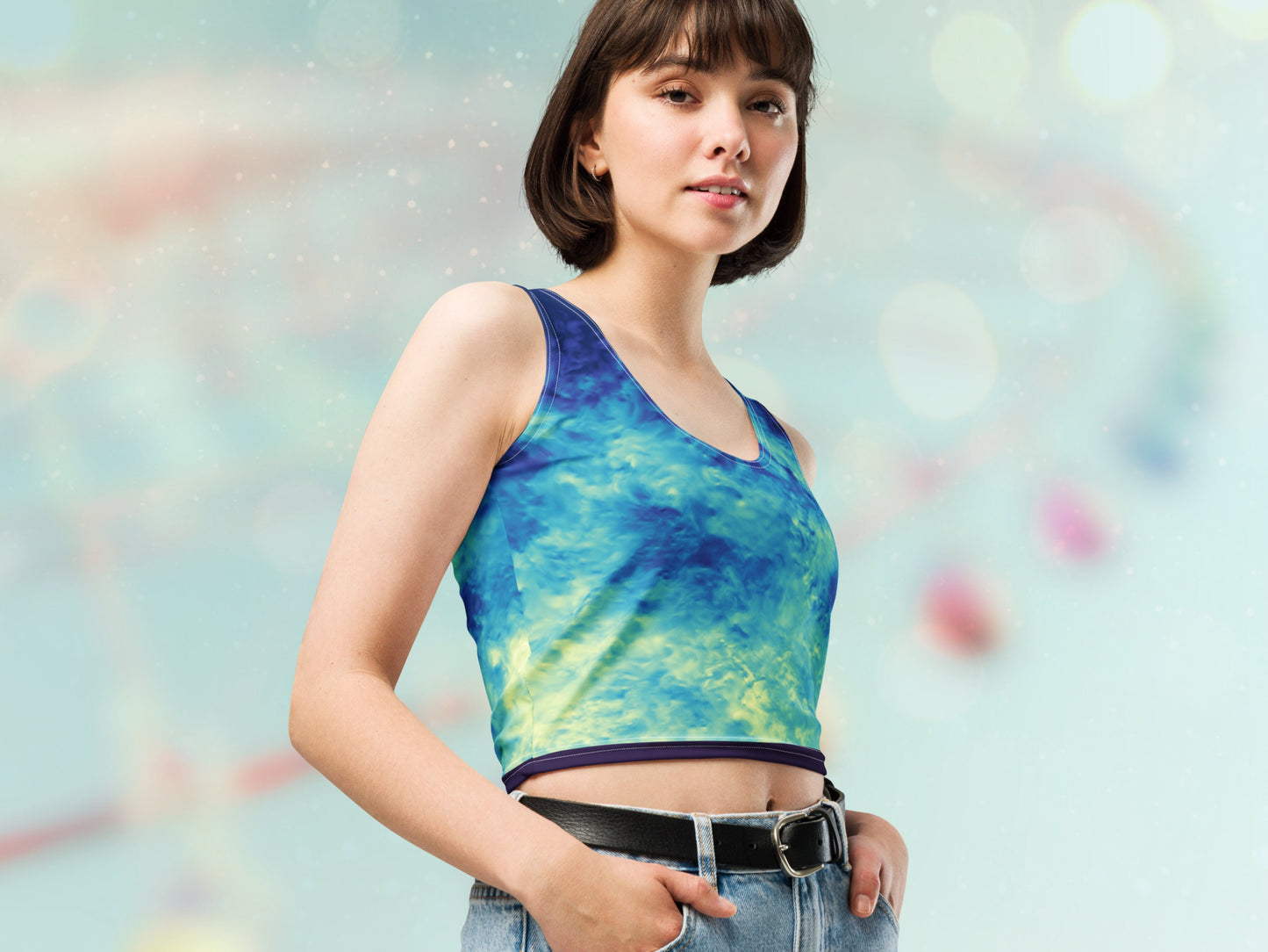 Turbulent Flow Crop Top