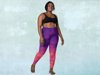 Gradient Magma Turbulence Pocketed Leggings