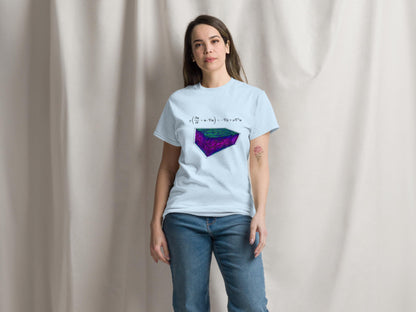 Navier-Stokes equation Mechanical Engineering Science Tee, Unisex Short-Sleeve Shirt, Geeky T-Shirt for Flow Physics Fluid Mechanics Lovers