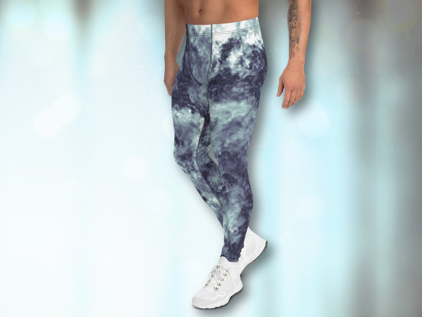 Turbulent Tie Dye Meggings, Leggings for Men, Under Garment Leggings