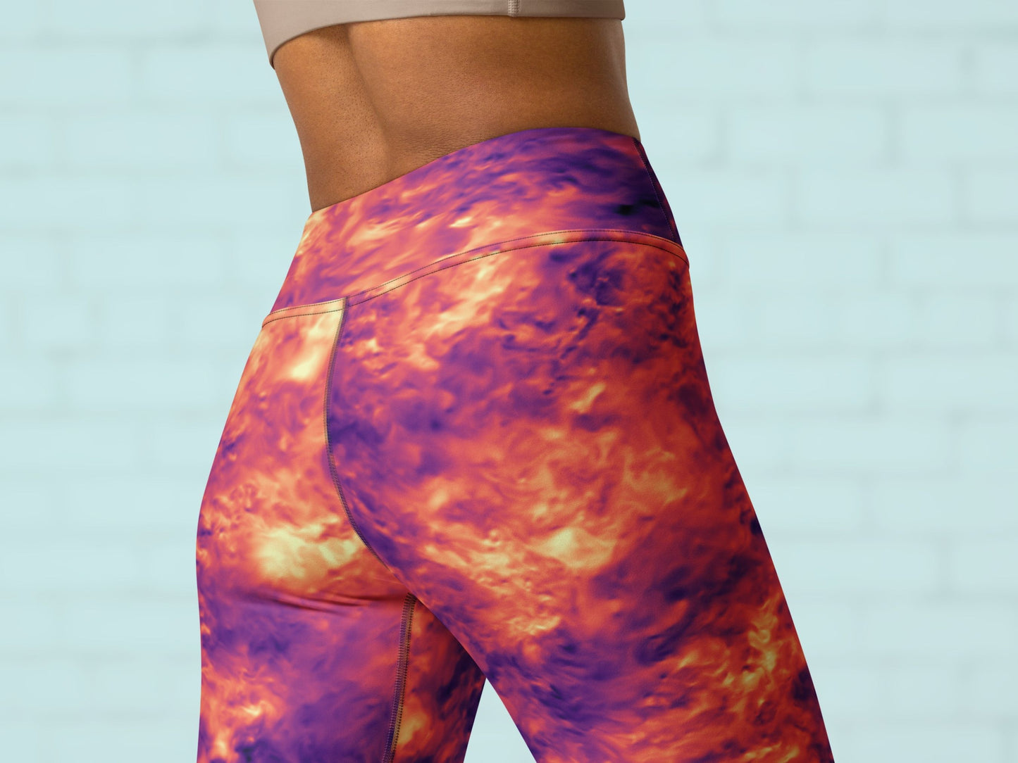 Tie Dye Magma Turbulence High Waisted Leggings