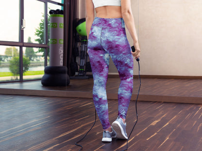 Tie Dye Galaxy Turbulence High Waisted Leggings