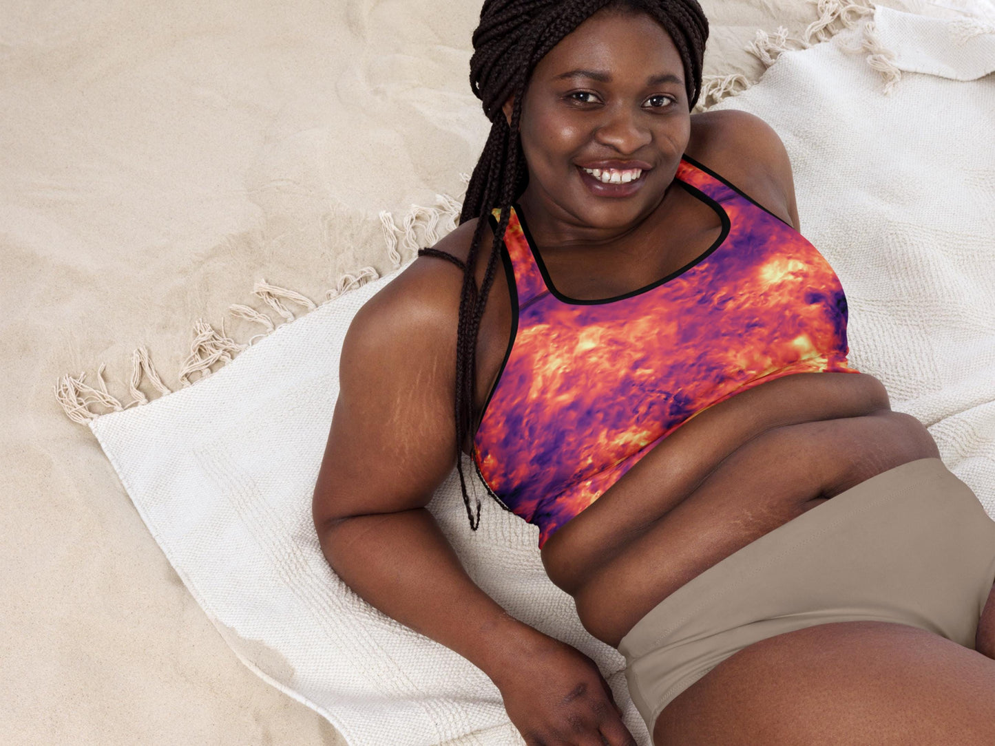 Turbulence Tie-Dye Yoga Set, High-Waist Leggings and Sports Bra