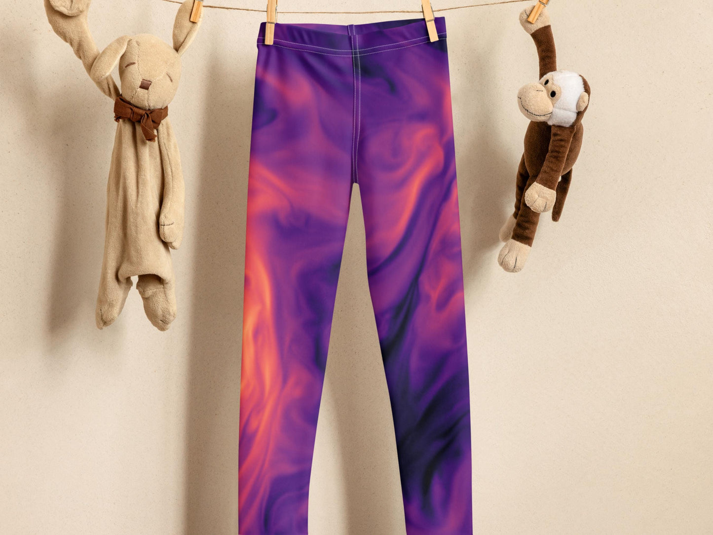 Science Turbulence Tie-Dye Kids Leggings