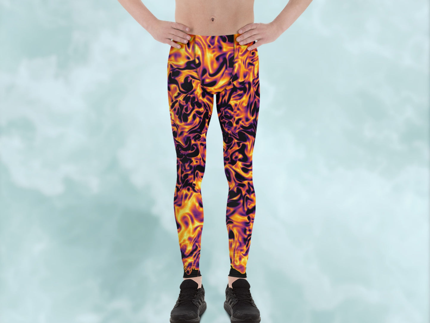 Vorticity Fire Turbulence Men’s Leggings