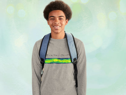 Navier-Stokes Unisex Sweatshirt, Geeky Pullover Jersey for Flow Physics Fluid Mechanics, Fleece Interior Cotton Sweater, Gift for Physicist