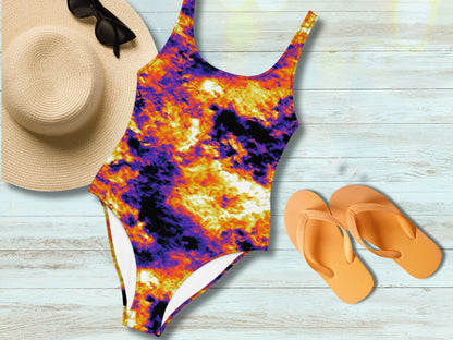 Sexy Unique One-Piece Swimsuit- Tie-dye Patterns