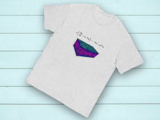 Navier-Stokes equation Mechanical Engineering Science Tee, Unisex Short-Sleeve Shirt, Geeky T-Shirt for Flow Physics Fluid Mechanics Lovers