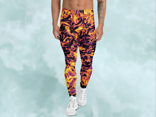 Vorticity Fire Turbulence Men’s Leggings
