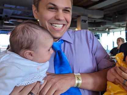 Tie Dye Turbulence Blue Tie