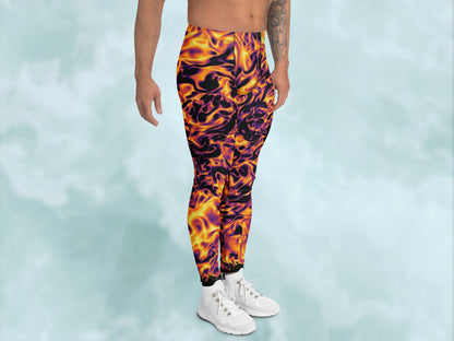 Vorticity Fire Turbulence Men’s Leggings