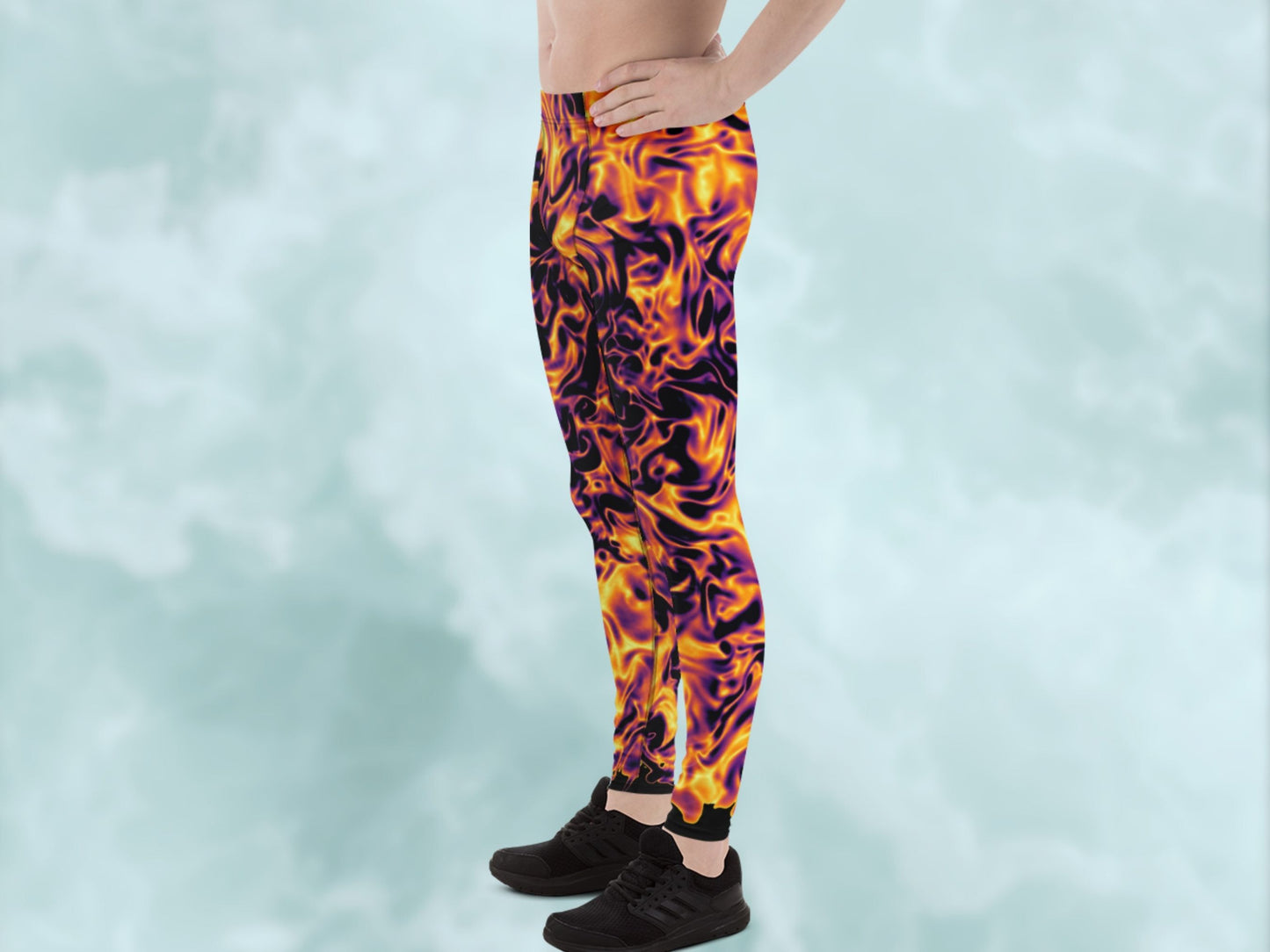 Vorticity Fire Turbulence Men’s Leggings