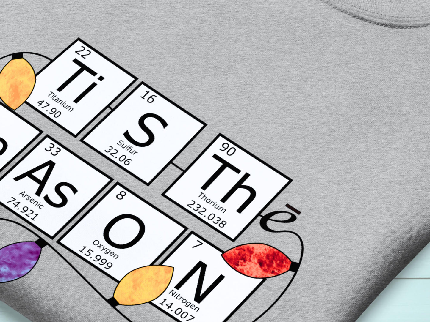 Periodic Table Holiday Sweatshirt for Kids