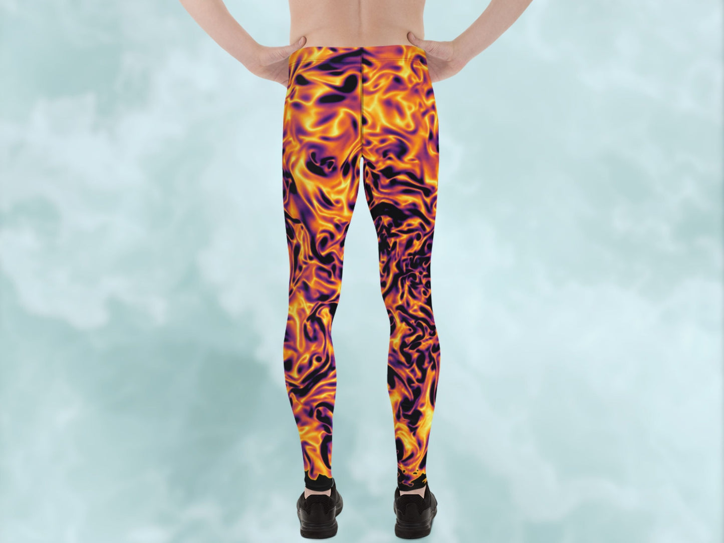 Vorticity Fire Turbulence Men’s Leggings