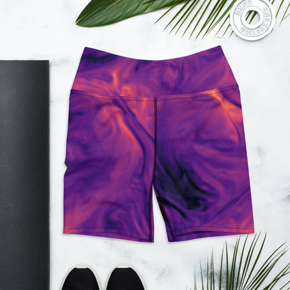 High-waisted yoga Shorts, Stretchy  Soft Activewear, Premium Quality Shorts for Workouts, Runs Gym, Comfortable Fit, Flexible and Durable