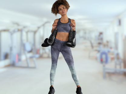 High-Waist Gradient Turbulence Workout Yoga Set