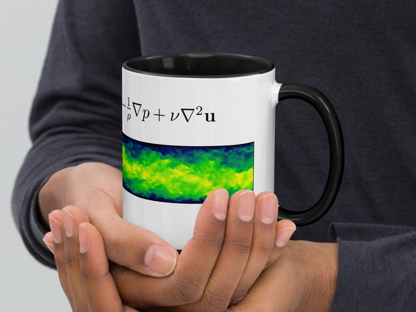 Navier-Stokes equation ceramic 11 oz Mug , Flow Physics Fluid Mechanics Cup,  Science Coffee/Tea Mug, Functional Gift for Engineer Physicist
