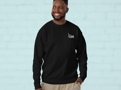 Unisex Wind Energy Embroidered Sweatshirt, Renewable Energy Cotton Pullover, Fleece Wind Turbine Crewneck Sweater, Comfy Green Energy Jumper