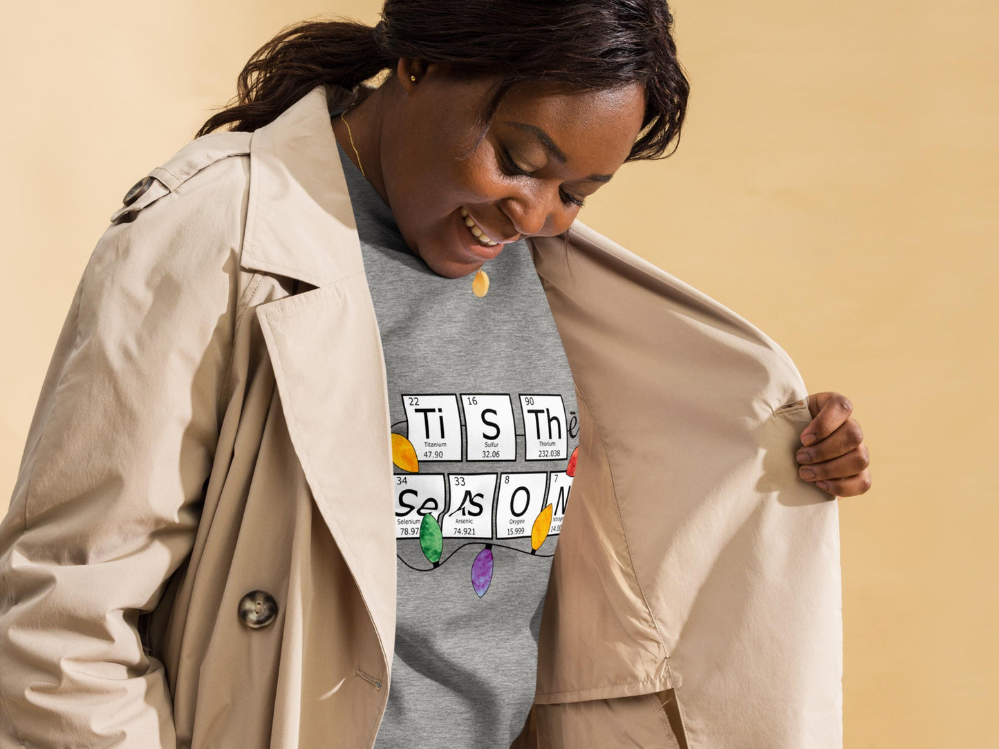 Periodic Table Holiday Sweatshirt for Adults