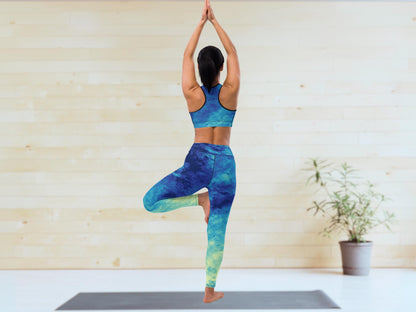 High-Waist Gradient Turbulence Workout Yoga Set