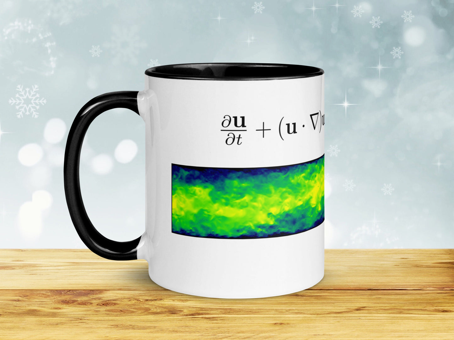 Navier-Stokes equation ceramic 11 oz Mug , Flow Physics Fluid Mechanics Cup,  Science Coffee/Tea Mug, Functional Gift for Engineer Physicist