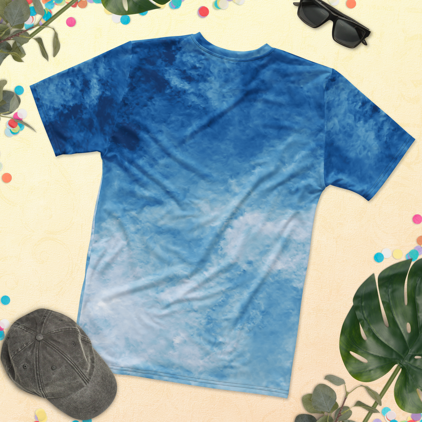 Gradient Light Blue Turbulence T-shirt