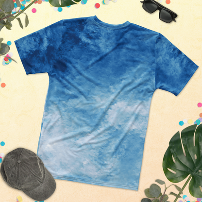 Gradient Light Blue Turbulence T-shirt