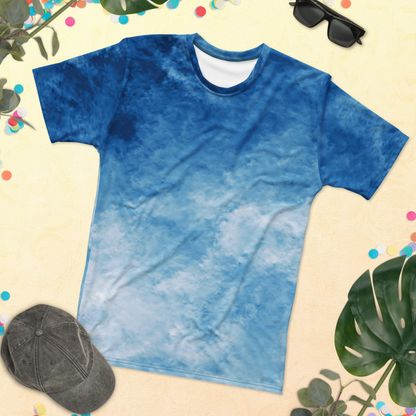 Gradient Light Blue Turbulence T-shirt