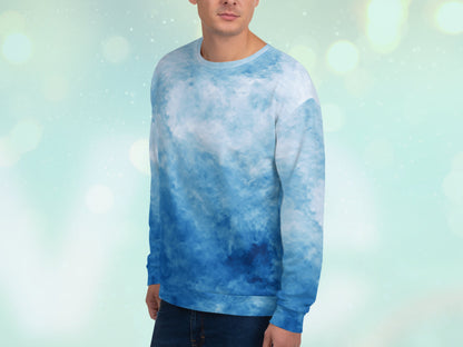 Ecofriendly Tie-Dye Turbulence Unisex Sweatshirt Pullover