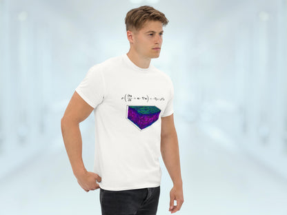 Navier-Stokes equation Mechanical Engineering Science Tee, Unisex Short-Sleeve Shirt, Geeky T-Shirt for Flow Physics Fluid Mechanics Lovers