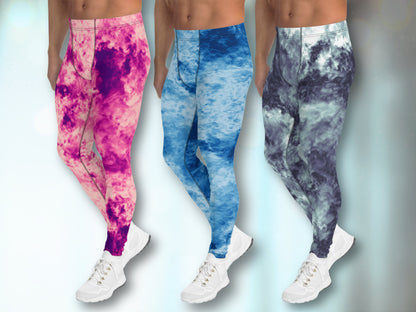 Turbulent Tie Dye Meggings, Leggings for Men, Under Garment Leggings