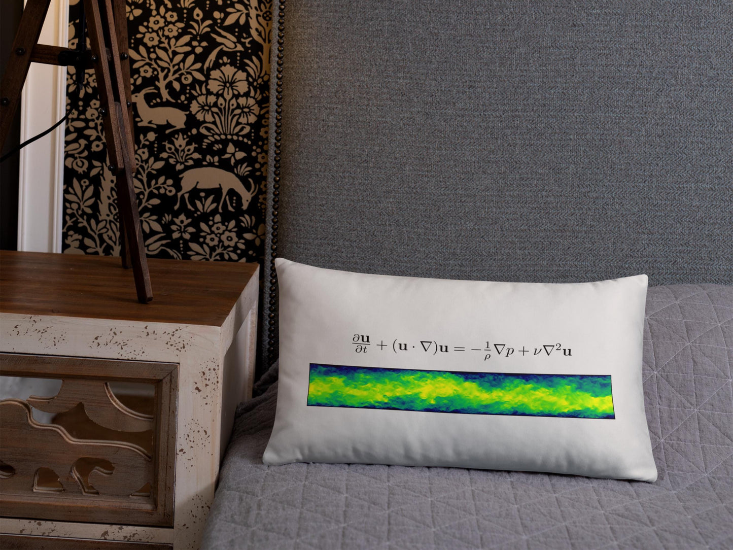 Navier Stokes Turbulence Pillow - Science Pillows
