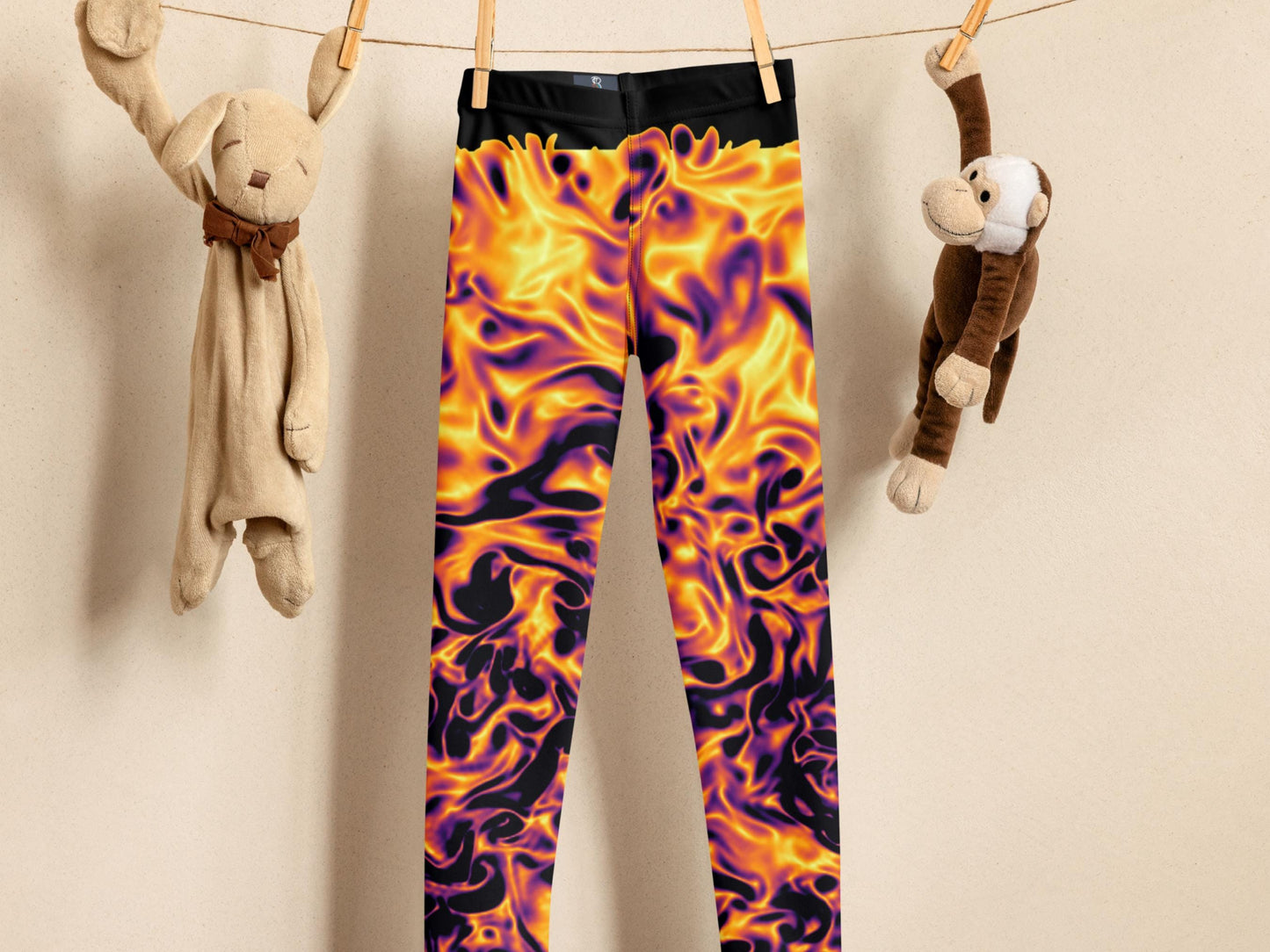 Kids Science Leggings – Soft, Stretchy, Colorful Pants for Active Play, Elastic Waistband, Fun Summer Outfit with Bold Print