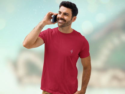 Unisex Wind Turbine Embroidery T-Shirt, Women's - Men's Wind Energy Tee, Shirt for Renewable Energy Fans, Embroidered Wind Turbine Love