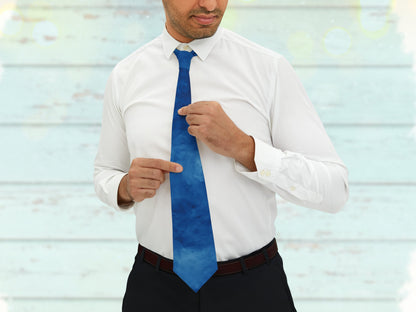 Tie Dye Turbulence Blue Tie