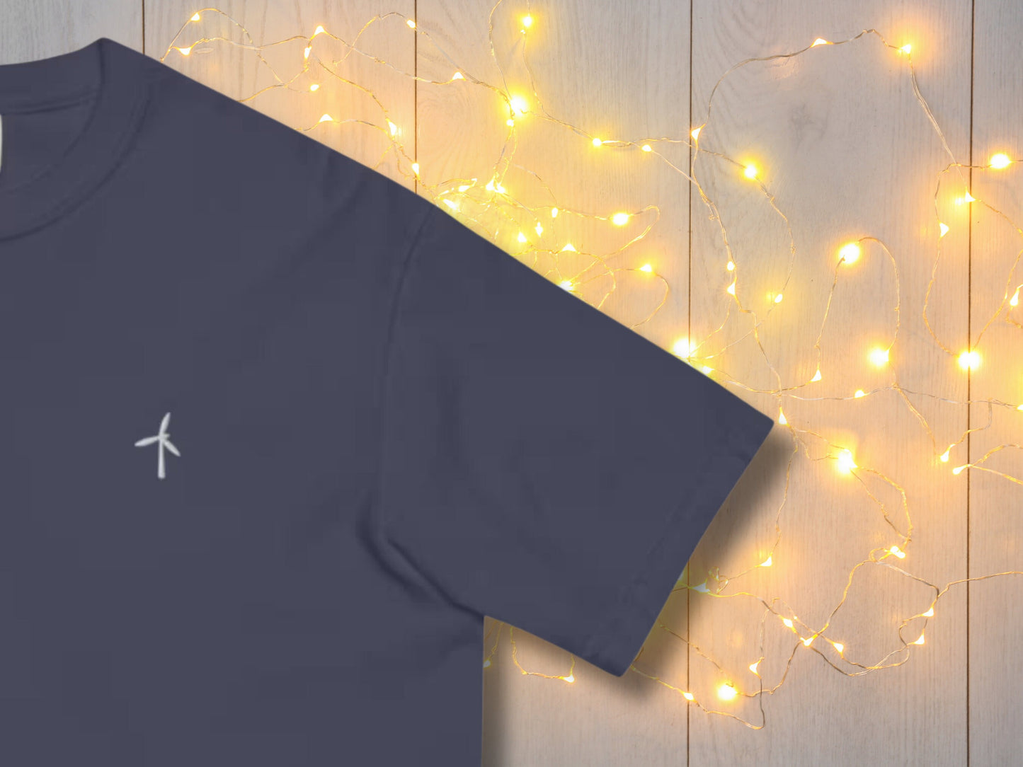 Unisex Wind Turbine Embroidery T-Shirt, Women's - Men's Wind Energy Tee, Shirt for Renewable Energy Fans, Embroidered Wind Turbine Love