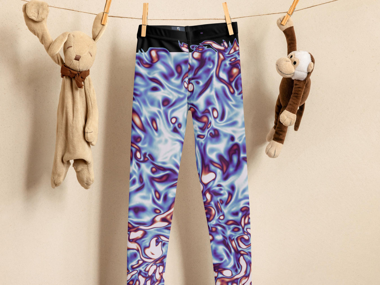 Kids Science Leggings – Soft, Stretchy, Colorful Pants for Active Play, Elastic Waistband, Fun Summer Outfit with Bold Print