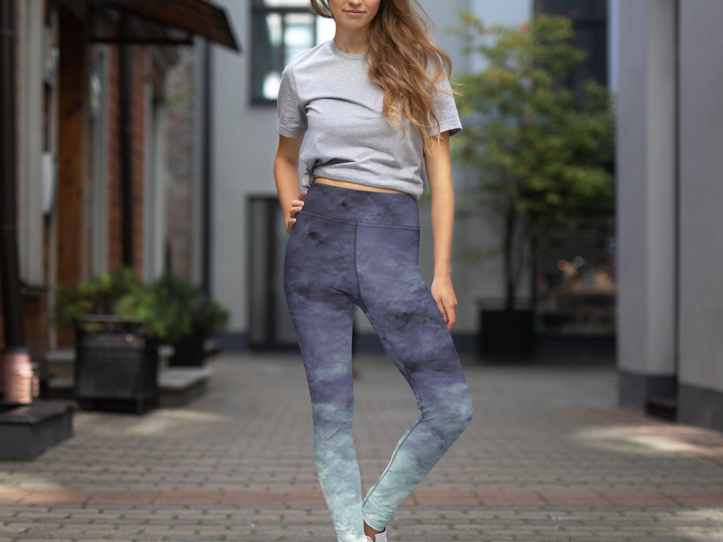 High-Waist Gradient Turbulence Workout Yoga Set