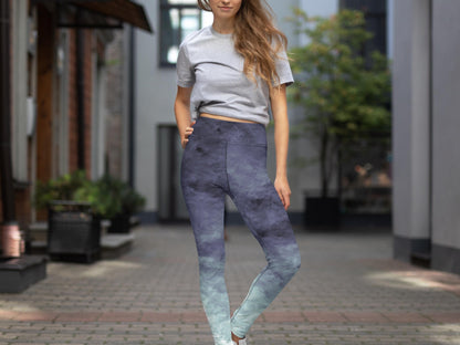 High-Waist Gradient Turbulence Workout Yoga Set