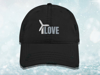 Love Wind Energy 3D Embroidered Baseball Dad Cap Hat