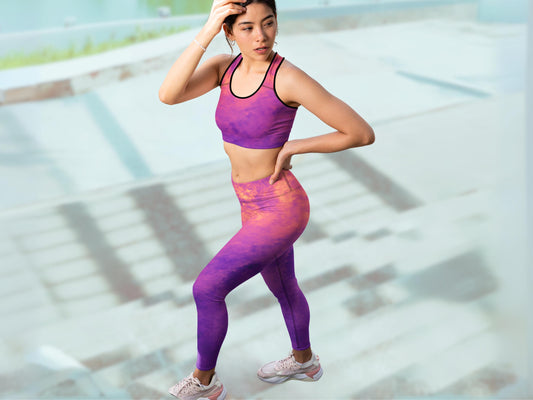 High-Waist Gradient Turbulence Workout Yoga Set
