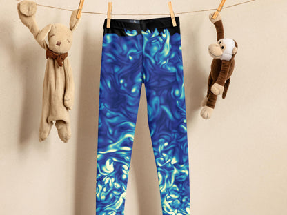 Kids Science Leggings – Soft, Stretchy, Colorful Pants for Active Play, Elastic Waistband, Fun Summer Outfit with Bold Print