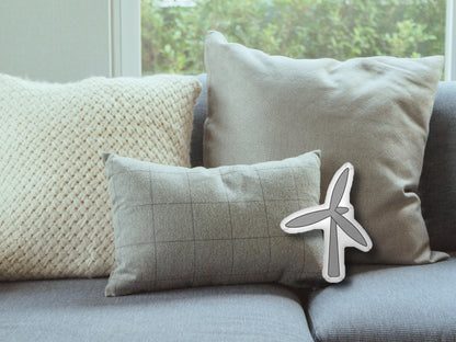 Wind Turbine Pillow - Science Pillows