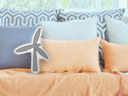 Wind Turbine Pillow - Science Pillows
