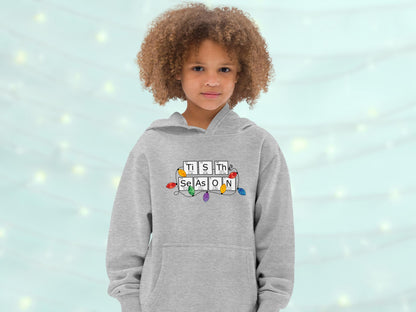 Periodic Table Grey Holiday Kids Hoodie