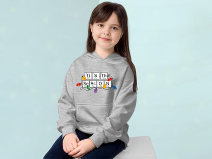 Periodic Table Grey Holiday Kids Hoodie