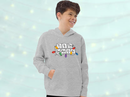 Periodic Table Grey Holiday Kids Hoodie