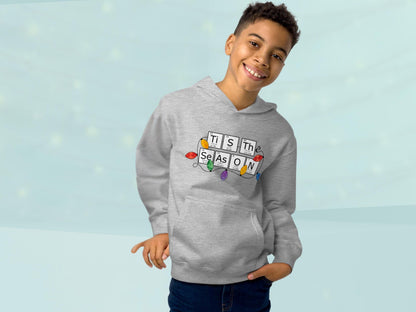 Periodic Table Grey Holiday Kids Hoodie