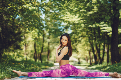 Tie Dye Rose Pink Turbulence High Waisted Leggings