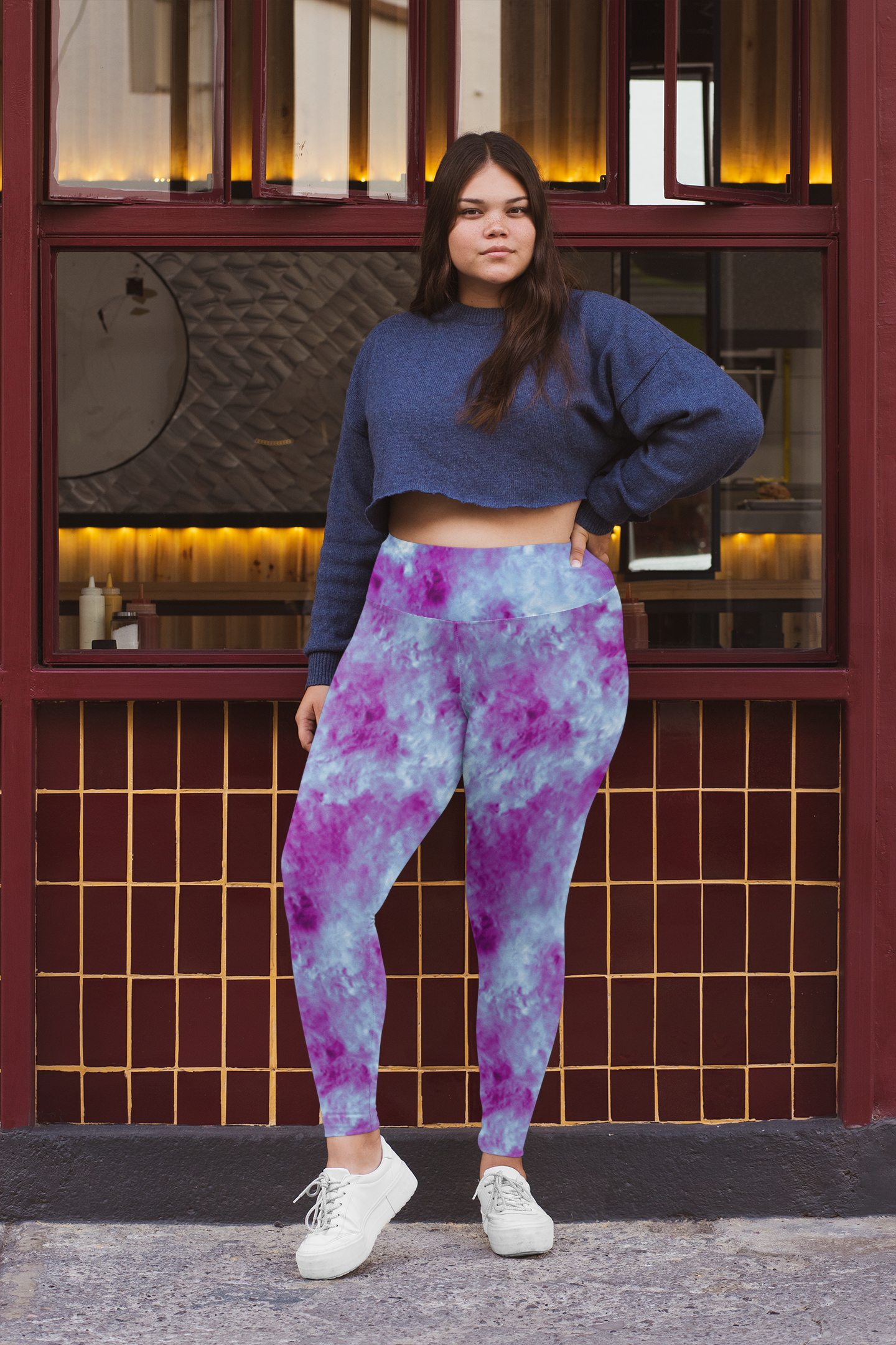 Tie Dye Galaxy Turbulence High Waisted Leggings